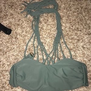 Dark green swimsuit top